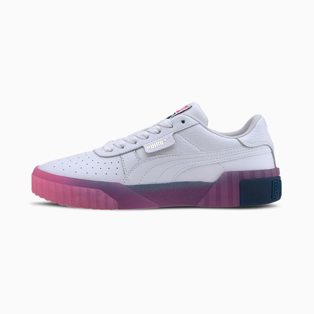 Puma Cali Gradient Női Sportcipő - Fehér/Rózsaszín ( Hungary - GFVIQ0635 )